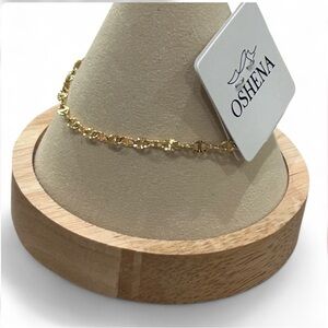 Oshena Elegant Gold Chain Bracelet